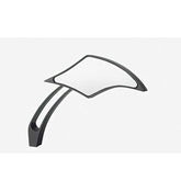 Custom Chrome Black Rear-View Mirrors Curved Stem Fit For Harley